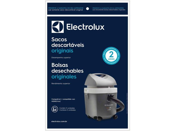 Imagem de Saco para Aspirador de Pó Electrolux CSEHV - 6,5L Descartável 3 Unidades