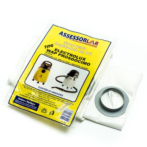 Imagem de Saco para aspirador prosdoc gt a20/gt220/gt3000 com 3 un