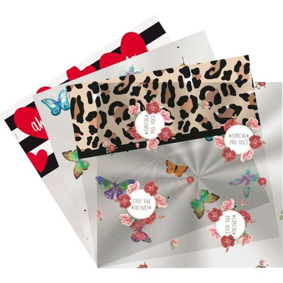 Imagem de Saco para Cesta 52X70CM Diversas Estampas - Pacote com 25