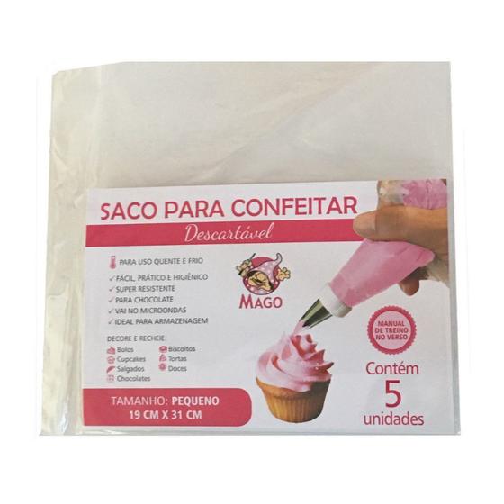 Imagem de Saco para Confeitar Pequeno com 5 un. Mago