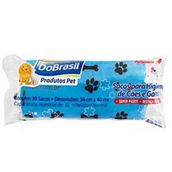 Imagem de Saco Para Higiene de Cães E Gatos Perfumado 6l Pet Azul 30un - Dobrasil