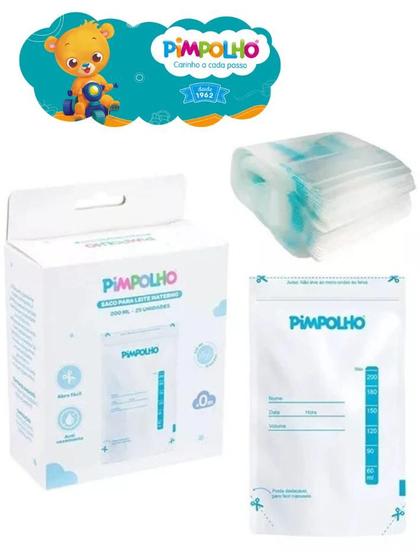 Leite Saco Saco Para Leite Materno Pimpolho 25 Uni armazenamento leite ...