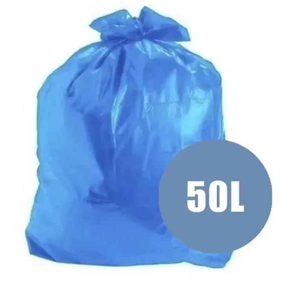 Imagem de Saco para lixo 50l azul rolo c/30 embalixo