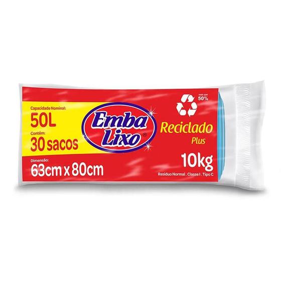 Imagem de Saco Para Lixo 50L ul Rolo C/30 Embalixo