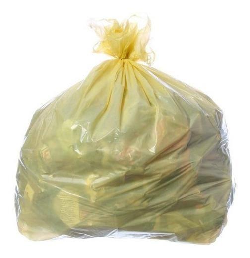 Imagem de Saco Para Lixo Amarelo Reforçado 30 Lt Com 50 Uni