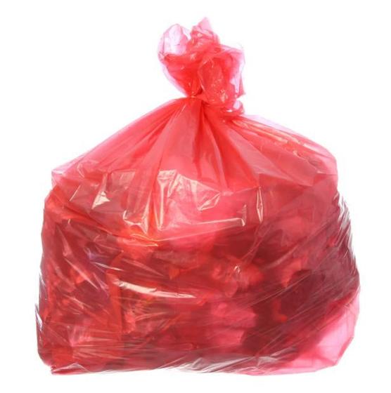 Imagem de Saco para Lixo com Capacidade de 50 Litros Vermelho com 100 Unidades Itaquiti