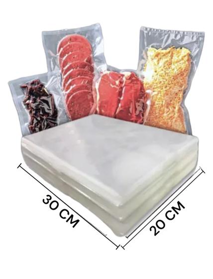 Imagem de SACO PLASTICO A VACUO P/ ALIMENTOS 20x30 X 0,10 C/ 1000 UNID