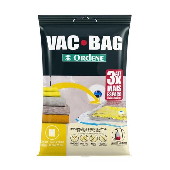 Imagem de Saco plastico a vacuo p armazenamento vac bag ordene médio