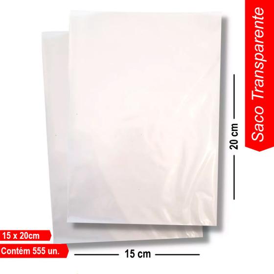 Imagem de Saco Plástico Cristal Transparente Reforçado Embalagem 1kg