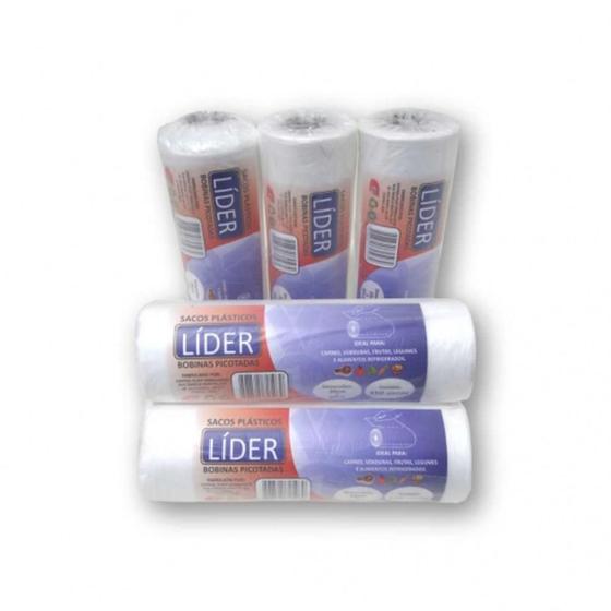 Saco Plastico em Bobina 35X45 Picotada 5KG. C/500UNID Menor preço em Saco Plastico em Bobina 35X45 Picotada 5KG. C/500UNID