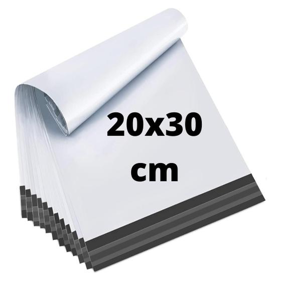 Imagem de Saco Plástico Lacre Sedex Correios Branco 20X30 500 Unidades