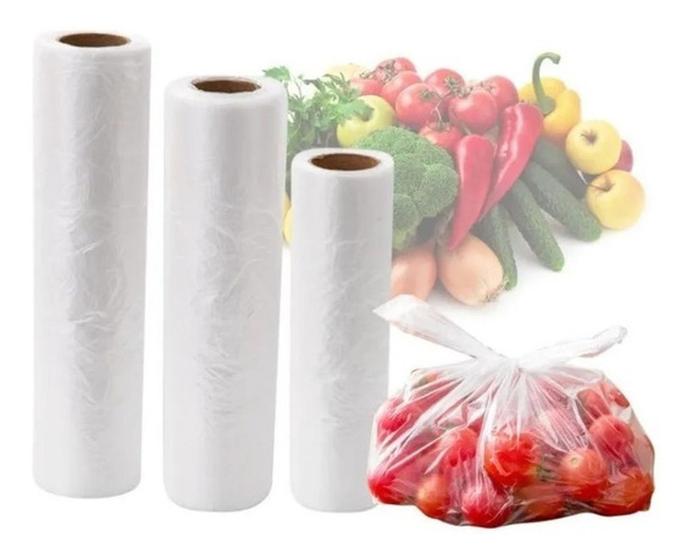 Imagem de Saco Plástico Para Congelar Alimentos 25x35 com 500 unidades