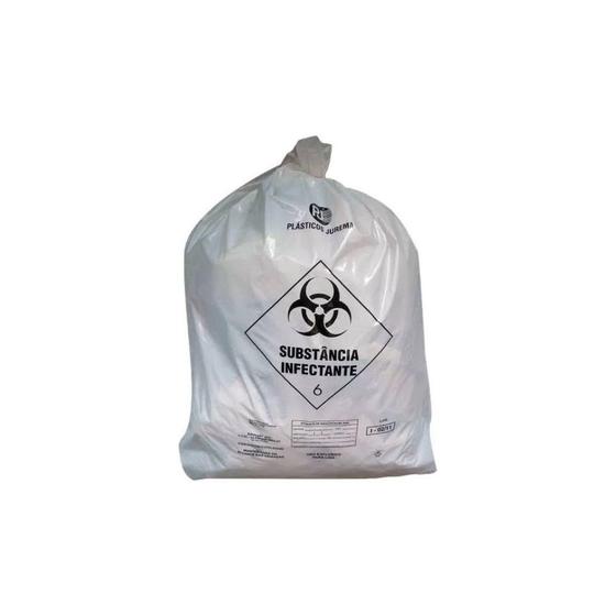 Imagem de Saco plastico para lixo hospitalar 100l 75x105cm c/100unid  - goedert