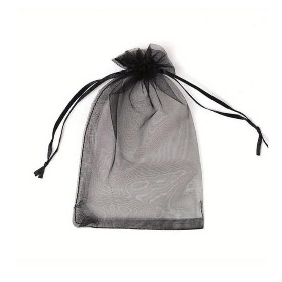 Imagem de Saco Saquinho Organza Tule Liso 21cm x 34cm Pct Com 10un