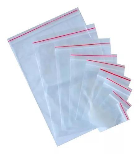 Imagem de Saco Ziplock Hermético Nº 8 17x24cm - Kit 100 Unidades