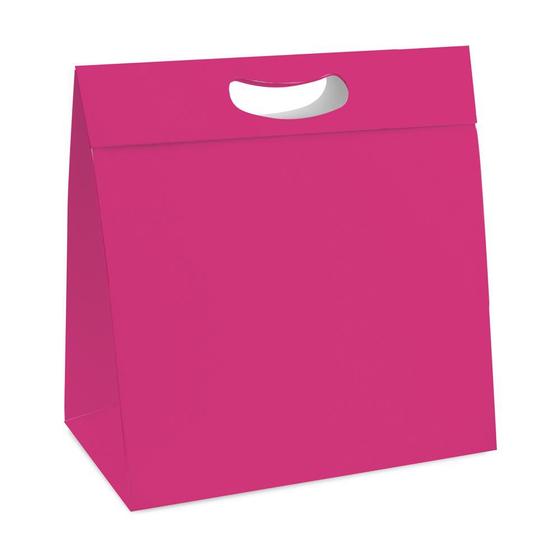 Imagem de Sacola boca de palhaço Rosa para embrulhar presentes embalagem lembrancinha