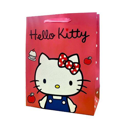 Imagem de Sacola de papel presente - col.sanrio (hello kitty) vermelha