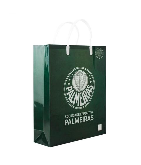 Imagem de Sacola De Presentes Escudo Time 33X9X27Cm - Palmeiras