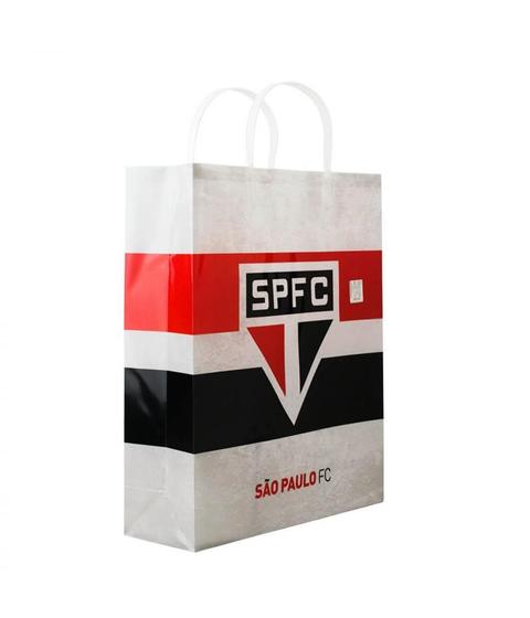 Imagem de Sacola De Presentes Escudo Time São Paulo 33x9x27cm - SPFC