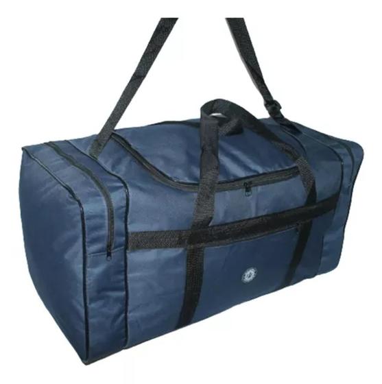 Imagem de Sacola de viagem bolsa grande mala mudança férias bagagem de mão extra grande azul marinho cod 6033