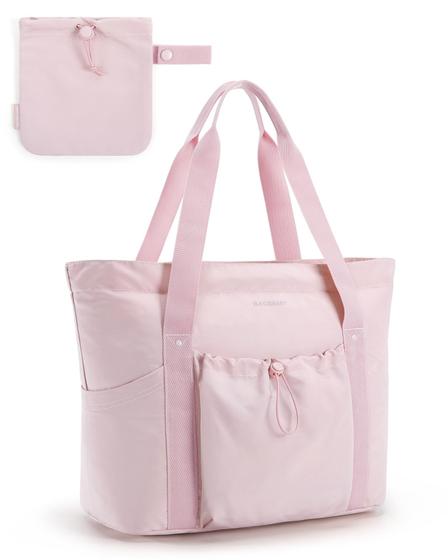 Imagem de Sacola Feminina Dobrável BAGSMART 20 Litros - Rosa