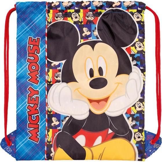 Imagem de Sacola Mochila Mickey Selfie Artigo Escolar Xeryus 8957