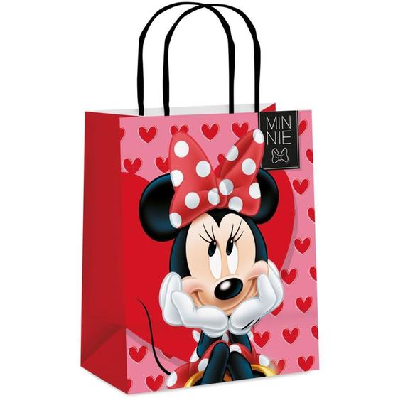 Imagem de Sacola para Presente Decorada Minnie Love G 32X26,5X13CM