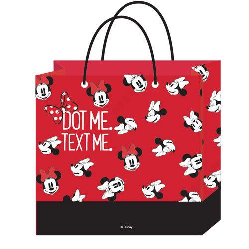 Imagem de SACOLA PARA PRESENTE MODELO DISNEY MINNIE MOUSE TAM: 26X12X32cm.