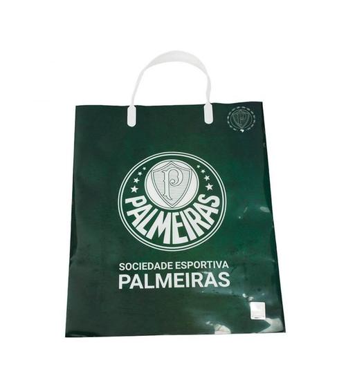 Imagem de Sacola Para Presentes Verde Palmeiras 33x27cm Oficial