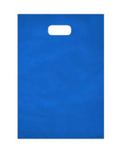 Imagem de Sacola Plástica Boca de Palhaço Azul 20x30cm 100 Unidades