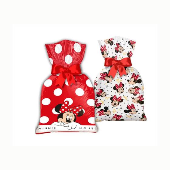 Imagem de Sacola Plastica Minnie Mouse C/8 Regina