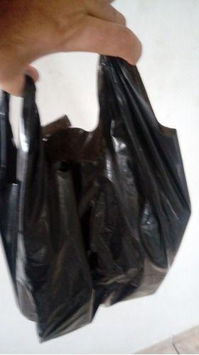 Imagem de Sacola Plástica Preta Reciclada 40X50 Pacote 5Kg