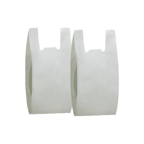 Imagem de Sacola Plástica Reforçada Branca 40x50 Resistente Com 2,5kg