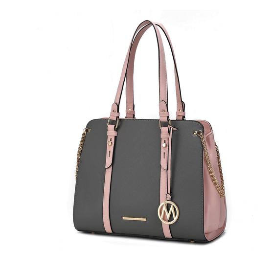 Imagem de Sacola Vegana MKF Collection Amy - Couro Sintético Color Block