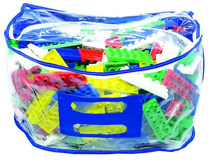Imagem de Sacolão Forme E Transforme Com 500 Peças De Encaixe