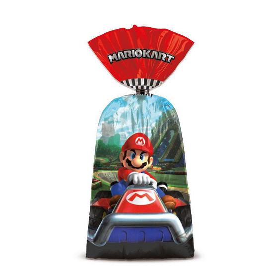 Imagem de Sacolinha para Lembrancinha Festa Mario Kart - 8 unidades - Cromus