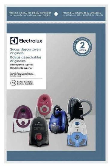 Imagem de  sacos de aspirador de pó one, trio , max trio (sbeon) electrolux 