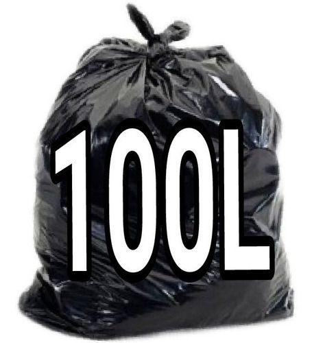 Imagem de Sacos De Lixo 100 Litros Preto 100 Unidades Resistente