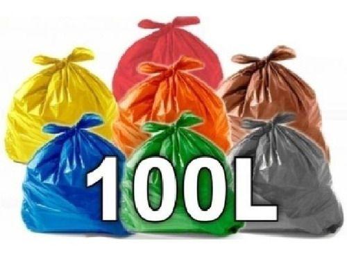 Imagem de Sacos De Lixo 100L Coloridos Reforçados 100Un