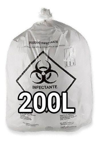 Imagem de Sacos De Lixo Infectante Hospitalar 200l 100 Un