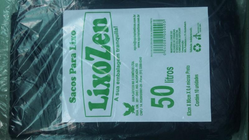 Sacos de Lixo ZEN 50 litros 63x80x4 Preto com 10 unidades Menor preço em Sacos de Lixo ZEN 50 litros 63x80x4 Preto com 10 unidades