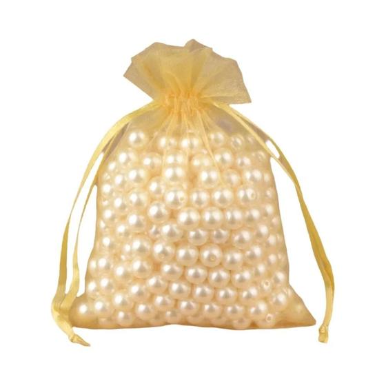 Imagem de Sacos de Organza com Cordão - 50 Peças em 24 Cores para Embalagem de Presentes e Doces