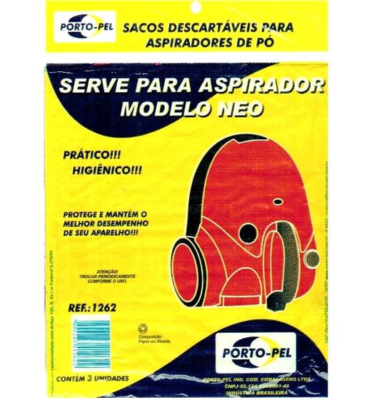 Imagem de Sacos para Aspirador de Pó Serve Modelo Neo Ref: 1262