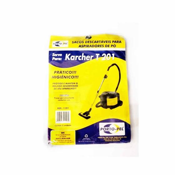 Imagem de Sacos Para Aspiradores de Pó Karcher T 201.