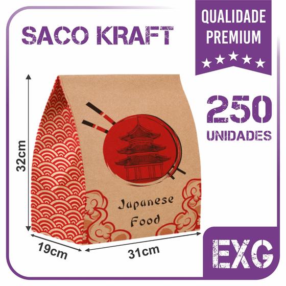 Imagem de Sacos Para Sushi (Japanese Food) 250unid - Exg (31x19x32)