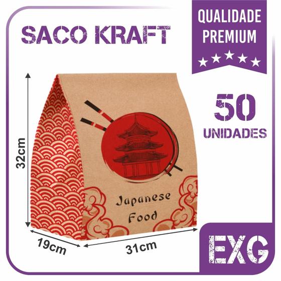 Imagem de Sacos Para Sushi (Japanese Food) 50unid - Exg (31x19x32)