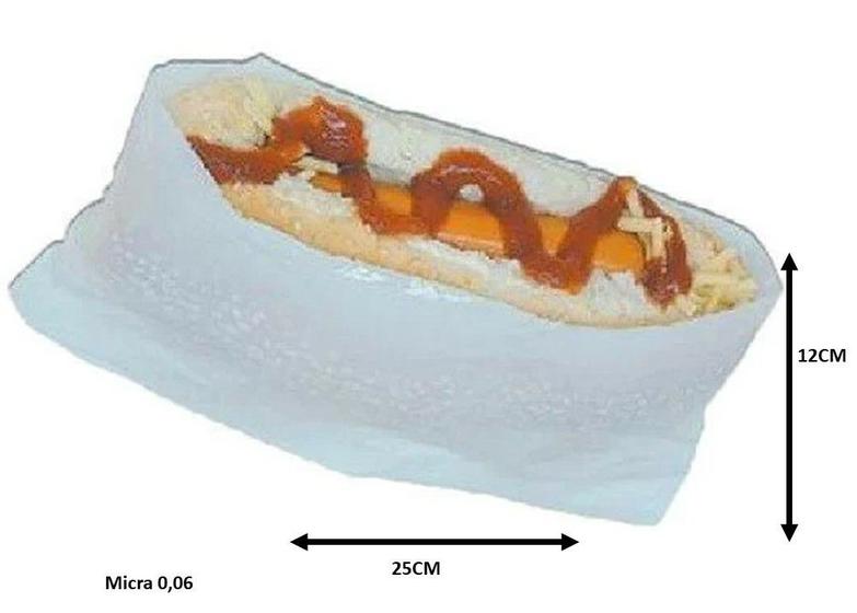 Imagem de Sacos Pe Hot Dog 25x12 0,06 100un