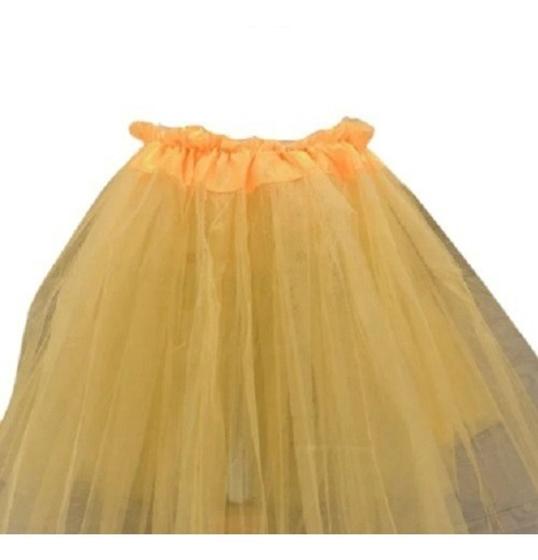 Imagem de Saia Adulto De Tule Fantasia Tutu Amarelo 40cm