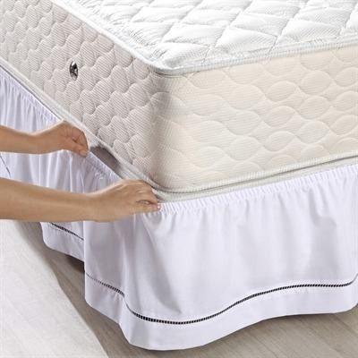 Imagem de Saia Box Cama Queen 1.98 x 1.58 x 0.35  Elastificada