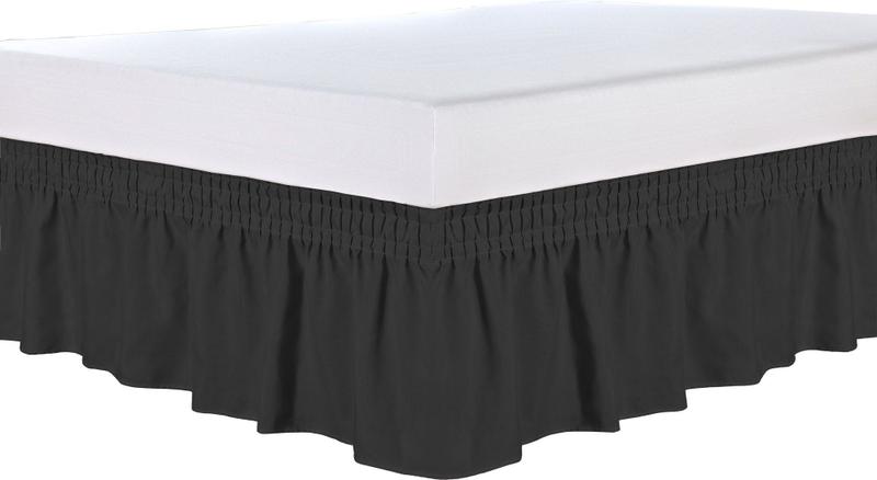 Imagem de Saia Box Esperança Ajustável Para Cama Solteiro Com Elásticos Resistente Em Volta 170 Fios
